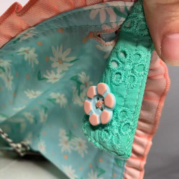 New Matilda Jane Enchanted Garden Clare Eyelet and Ruffle Jumper Pockets Size 16 - Picture 5 of 16